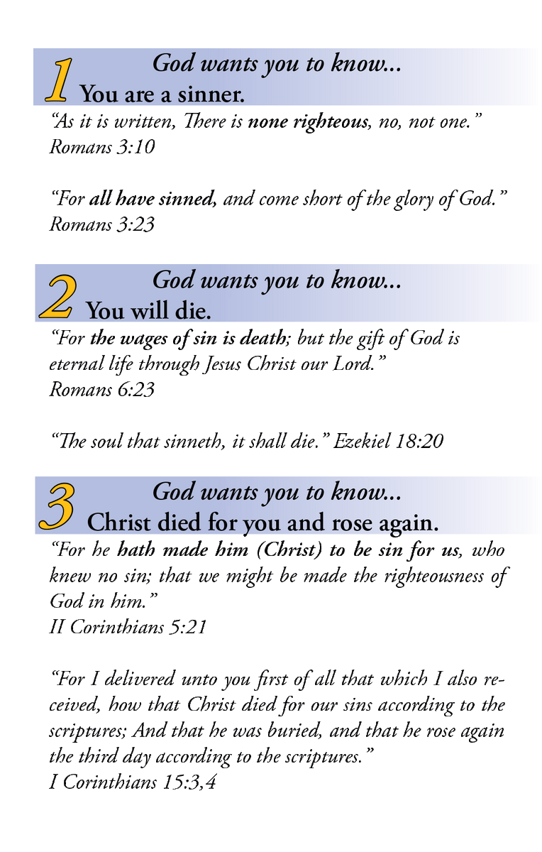 5 Things God Wants You To Know – Beacon of Truth Baptist Ministries